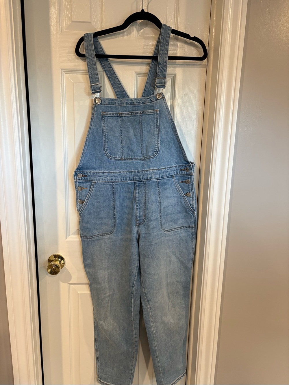 Old Navy Light Blue Denim Overalls - Women's Jean Overalls